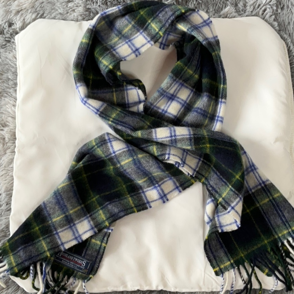 Highland Tweeds 100% Lambswool Plaid Scarf